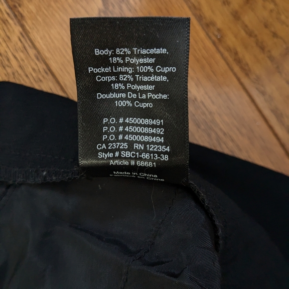 Aritzia Babaton Ray black tailored, wide-leg dress pant, size 8 - Picture 7 of 9